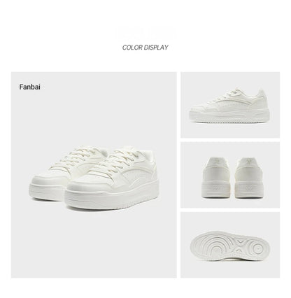 Xtep Skateboardsko 2025 Sommer lette sportssko med tyk sål, lave moderigtige sneakers i streetstyle 875319310016