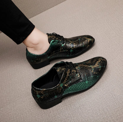 PU Leather Men's Oxford Shoes Street Style Casual Shoes Lightweight Sneakers Outdoor Male Walking Shoes Formal Dress Footwear