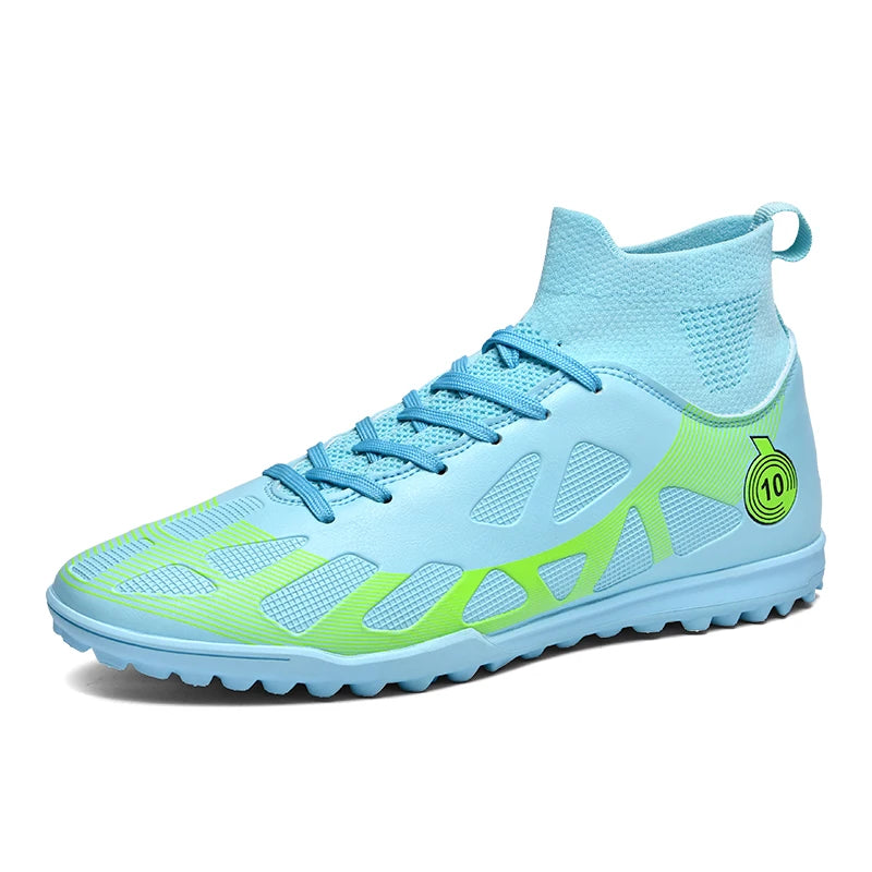Professional Sports Football Shoes TF Broken Nail Teenagers Durable Wear Resisting Training Shoes Adult High-Tops Soccer Shoes