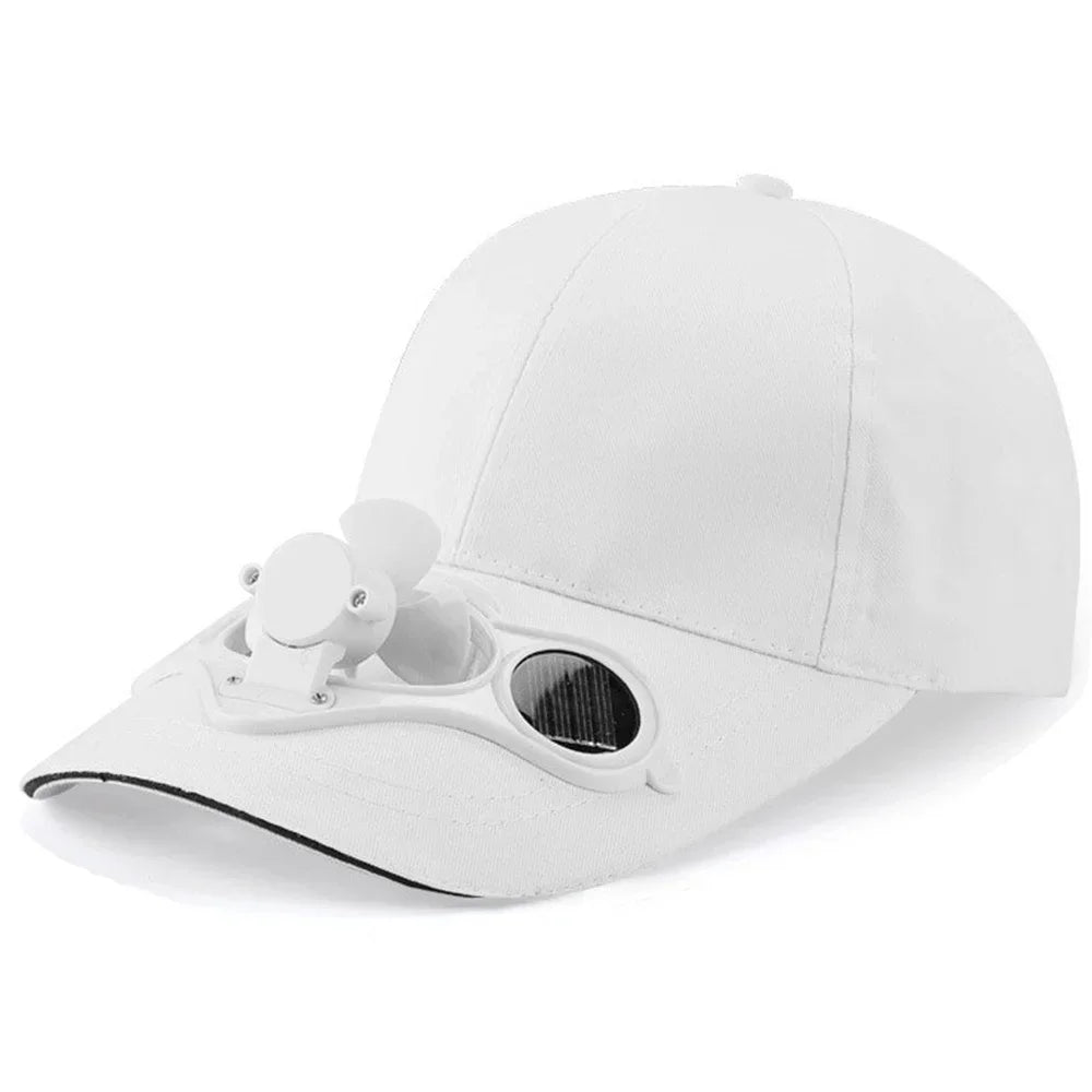 Casquette avec ventilateur Ventilateur de refroidissement USB d'été Casquette de baseball Protection solaire pour le golf en plein air Casquette à visière réglable sur 2 vitesses Casquette de randonnée avec ventilateur