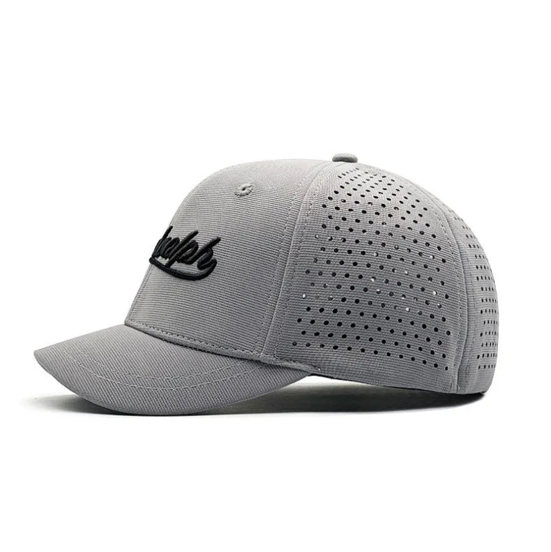 Czapka baseballowa dla mężczyzn z dużym daszkiem, z tyłu zamknięta, z krótkim daszkiem 5 cm, czapki z siateczki dopasowane do głowy, elastyczne czapki z całkowicie zamkniętym tyłem, rozmiary 56–60 cm, 61–65 cm
