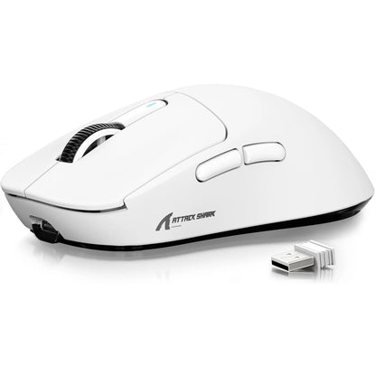 ATTACK SHARK X3 Wireless Gaming Mouse PixArt PAW3395 49g SUPERLIGHT, BT/2.4G Wireless/Wired, 6 Adjustable DPI up to 26000