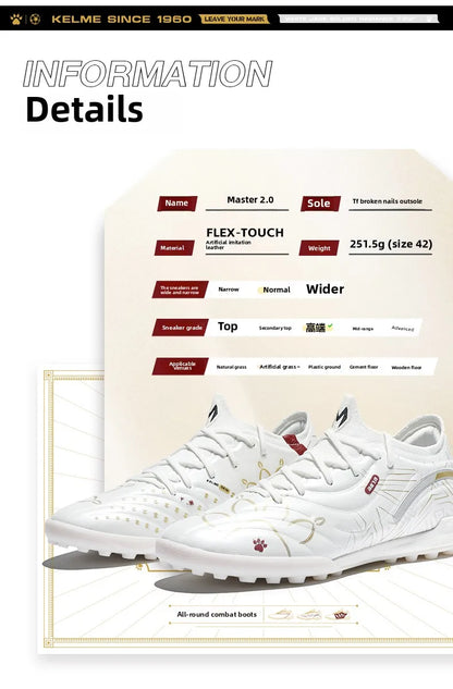 Kelme Fußballschuhe für Erwachsene TF mit geschredderten Stollen – professionelle Fußballschuhe für Spiel und Training, rutschfeste Hallenschuhe für Jugendliche