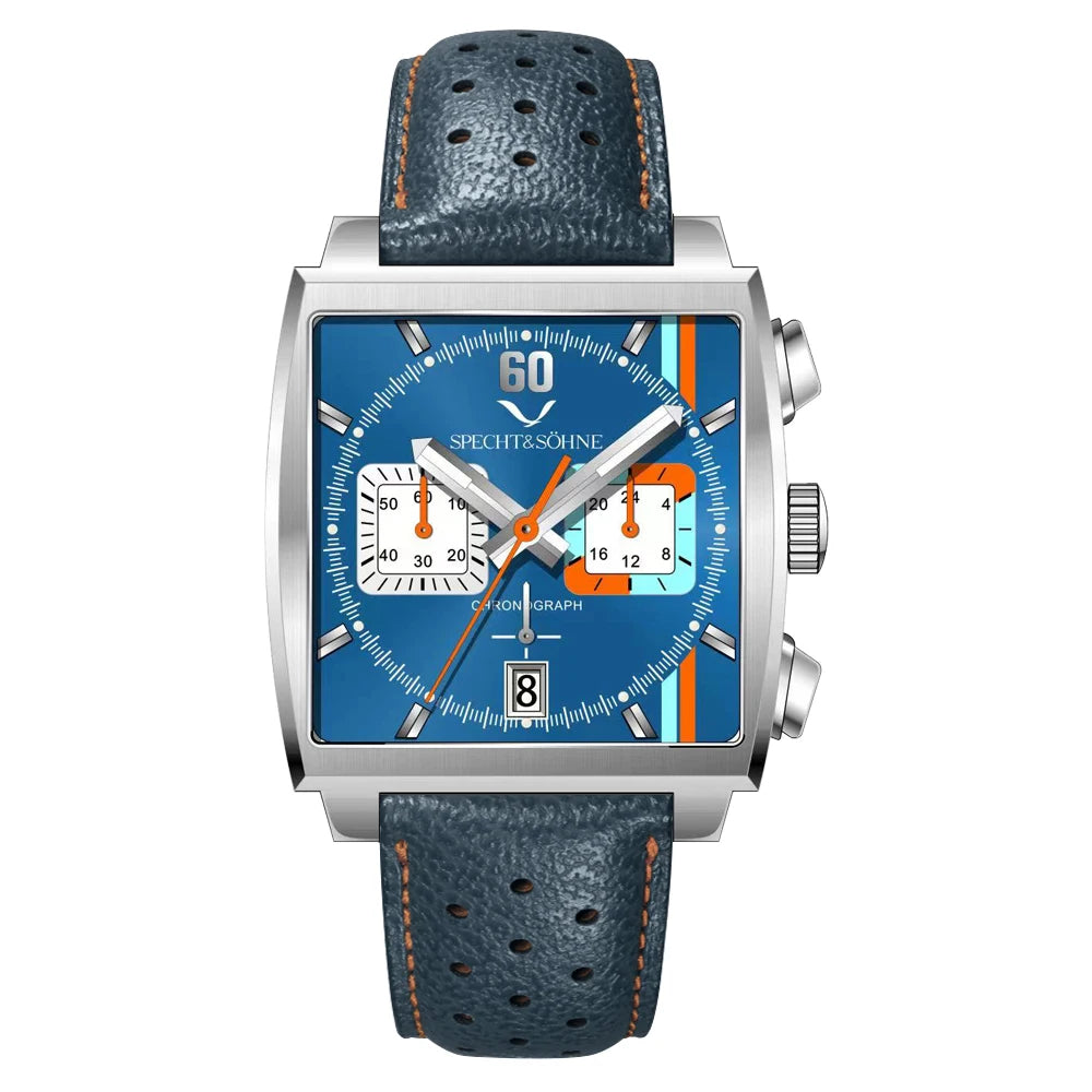 Specht&Sohne Men's Watch Luxury Brand Waterproof Stainless Steel Leather Japan VK Multifunctional Quartz Watch