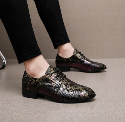 PU Leather Men's Oxford Shoes Street Style Casual Shoes Lightweight Sneakers Outdoor Male Walking Shoes Formal Dress Footwear