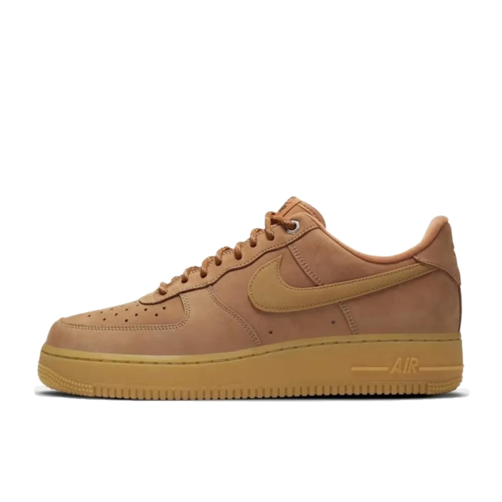 Nike Supreme  Air Force 1 “Box Label” Comfortable Low-Top Sneakers Unisex White CU9225-100