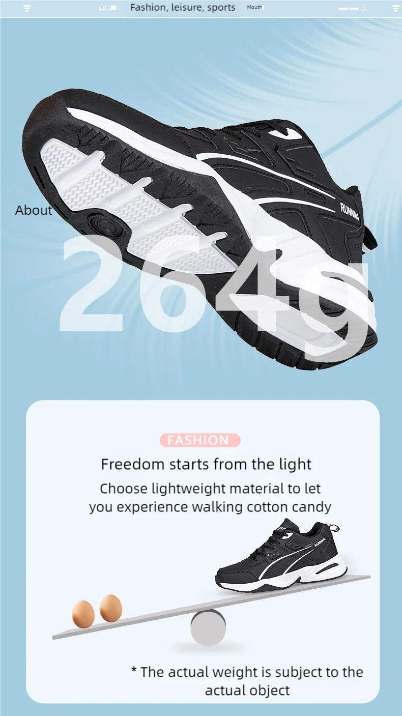 Men's classic retro casual sports shoes Four seasons soft-sole waterproof outdoor youth running shoes breathable light sneakers