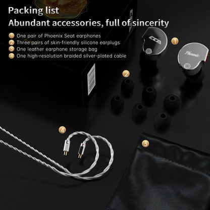 CCA Phoenix Metal Alloy Body 10mm Dual Magnetic Dynamic Coil HIFI Sound Quality In Ear Wired Esports Music Earphones