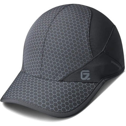 GADIEMKENSD Stretch Running Hat with Soft Brim, Quick Dry Baseball Cap Casual Breathable Adjustable Sun Protection Hats