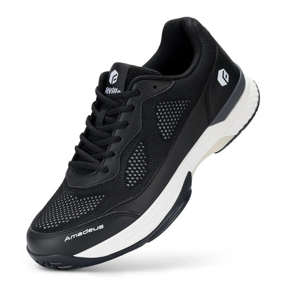 Chaussures de tennis pour homme FitVille, version large 2E, chaussures de sport d'entraînement professionnel, respirantes, antidérapantes, avec soutien de la voûte plantaire