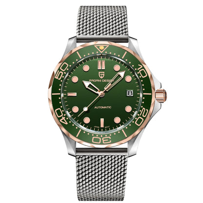 PAGANI DESIGN 2026 New V2 Waves 200M Diving Men's Watches Fashion Luxury Automatic Watch Men AR Sapphire crystal Wrist watch Men