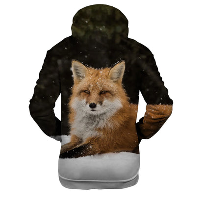Populära hiphop-hoodies med ny 3D-rävprint, bekväma sweatshirts för män/kvinnor och vuxna/barn, avslappnade pullovers