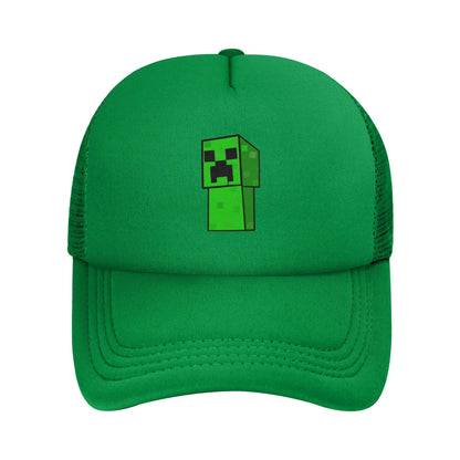 krępy poszukiwacz przygód odkrywa potwora Creepersa za sobą Czapka z daszkiem Czapki przeciwsłoneczne Czapki z regulowanym zapięciem typu snapback Czapka baseballowa z siateczką