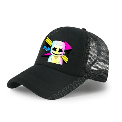 Șapcă de baseball Fortnite cu imprimeu de joc în stil desen animat, pălărie de vară pentru copii din plasă respirabilă, șapcă reglabilă cu cozoroc, cadou de ziua de naștere pentru copii