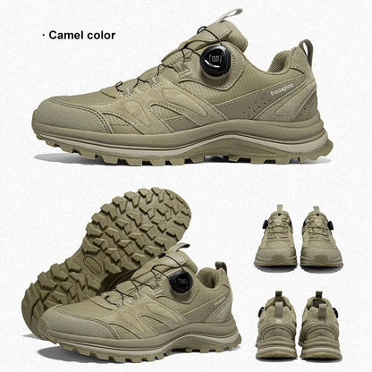 Baasploa Men's Hiking Shoes Non-Slip Wear-Resistant Outdoor Climbing Walking Shoes Comfort Inner Cotton Outdoor Sneakers
