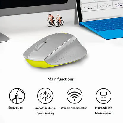 Rato de escritório profissional Logitech M330, compacto, silencioso, fácil de transportar, confortável ao toque e especialmente concebido1