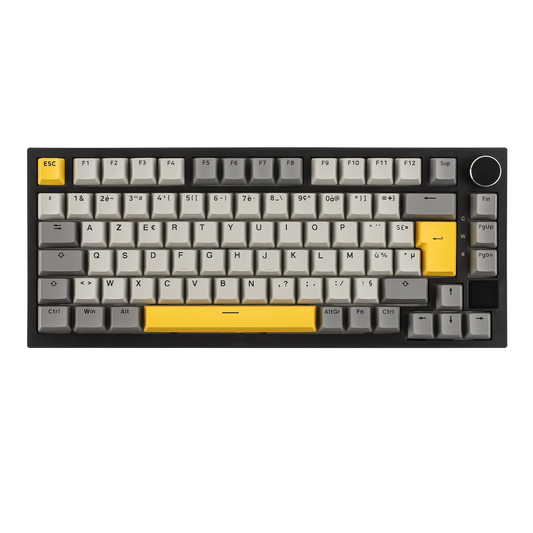 ISO-FR Layout EPOMAKER X AJAZZ AK820 PRO 75% AZERTY French Hot-Swap Wired/BT/2.4GHz Wireless Mechanical Keyboard for Win/Mac/PC