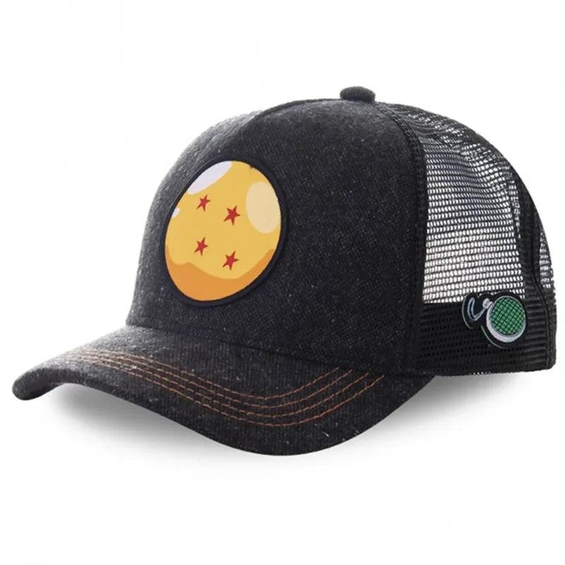 ALL Styles Dragon Ball Baseball Cap Snapback Peaked Cap Men's Embroidery Hip-Hop Cap Style Sun Visor Adjustable Trucker Mesh Cap