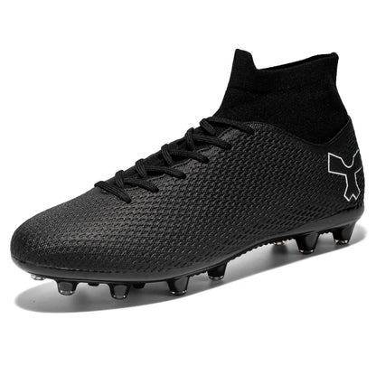 New Unisex Long Spike Football Boots Men Broken Nail Soccer Shoes AG/TF Training Soccer Cleats Sneakers Non-Slip Ankle Zapatos