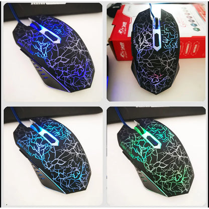 USB Wired Mouse Mouse Gamer LED Computer Gaming Mouse Colorful Professional Ultra-precise Game For Dota 2 For LOL Gamer 2400 DPI