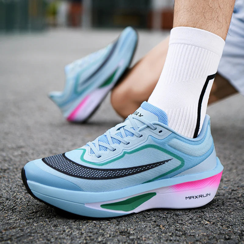 Chaussures de course pour homme : baskets d'automne respirantes, de marathon, professionnelles, légères, plates, confortables et décontractées pour homme