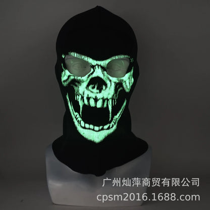 Night light cycling mask; Call of Duty Skull Mask; CS Headset; Deadpool Merchandise Warm Mask; Halloween Fun