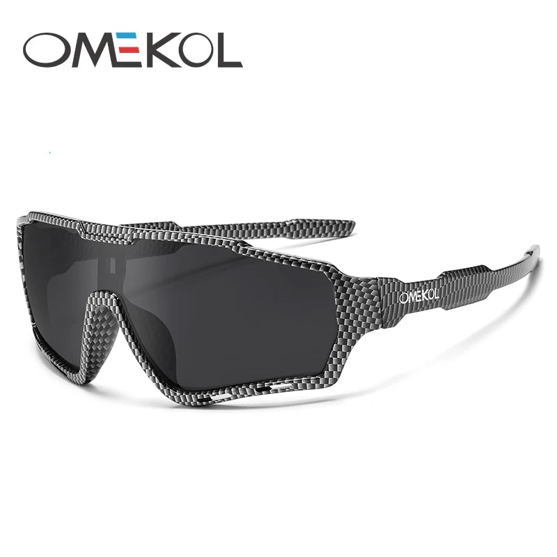OMEKOL Nové cyklistické sluneční brýle UV400 pro muže a ženy, na softball, rybaření, turistiku, běh, outdoorové brýle, baseballové sportovní sluneční brýle