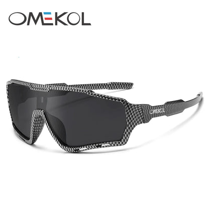 OMEKOL Nové cyklistické sluneční brýle UV400 pro muže a ženy, na softball, rybaření, turistiku, běh, outdoorové brýle, baseballové sportovní sluneční brýle