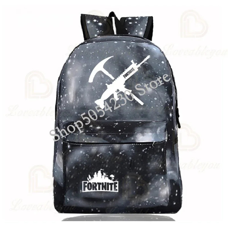 Fortnite Children's Backpack Large Capacity Bolsa Escolar High Quality Waterproof Men Women Victory Game Stationary Kid Rucksack
