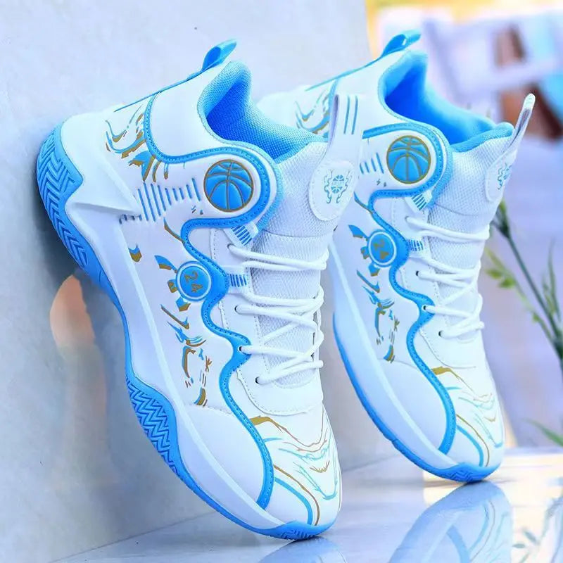 Sales Basketball Shoes Men High-top Sports Outdoor Cushioning Hombre Athletic Male Shoes Comfortable White Sneakers zapatillas