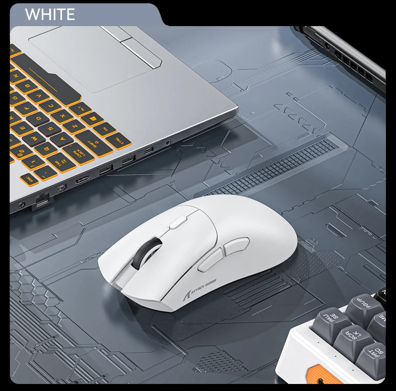 Attack Shark R1 Wireless Mouse Bluetooth Gaming Mouse,Viral Mouse Reviewed by Influencers PAW3311 Sensor,1000Hz Return-rate