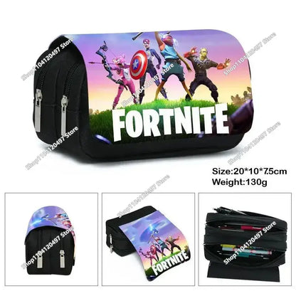 Fortnited Student Pencilcase Large Capacity Pencil Case Kids Toys Pen Bag School Supplies Stationery Pouch Boys Game Gifts