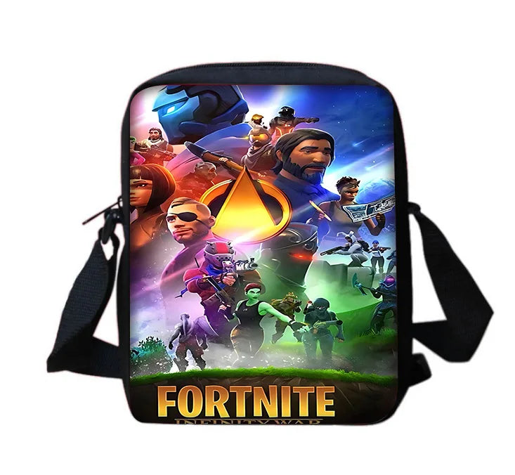 Hot Game Boy Girls Printed Shoulder Messenger Bag Child Design-F-FortniteS Casual Handbag Men Women Phone Bag Shopping Bag