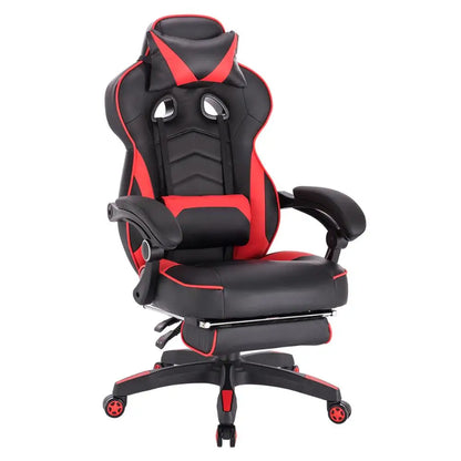 WOLTU Gaming Racing Chair Ergonomic Swivel Computer Chair with Footrest, Lumbar Support, Headrest, Adjustable Gamer Office Chair