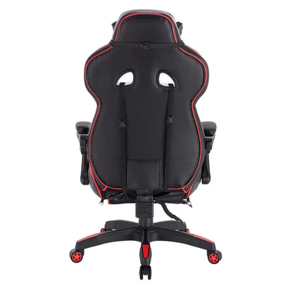 WOLTU Racing Gaming Chair Ergonomic Office Chair with Footrest, Adjustable Reclining Gamer Chair, Swivel Computer Desk Chair with Headrest & Lumbar Support