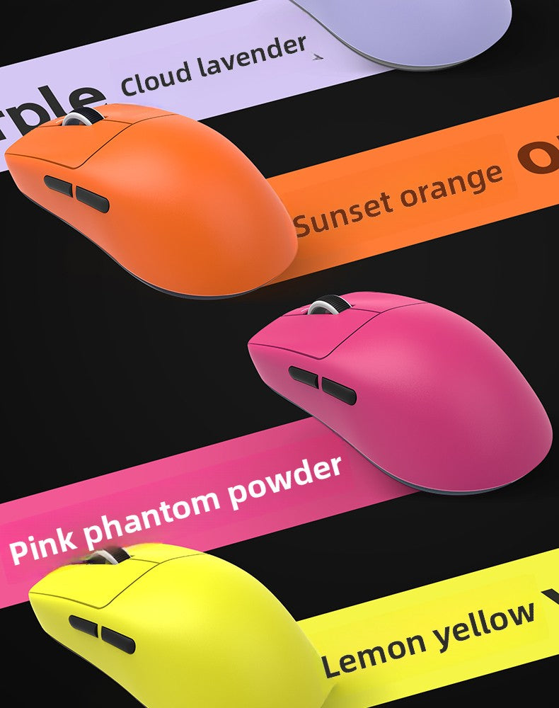 Mouse gaming ergonomic wireless VXE Dragonfly R1 ușor, senzor PAW3395, trei moduri, latență redusă, pentru PC, jucători, birou, cadou