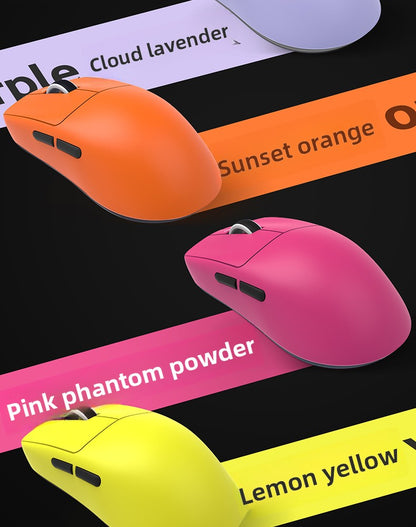 Mouse gaming ergonomic wireless VXE Dragonfly R1 ușor, senzor PAW3395, trei moduri, latență redusă, pentru PC, jucători, birou, cadou