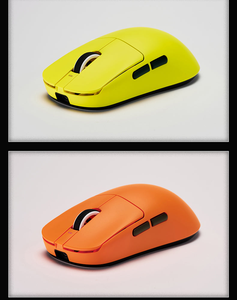 Mouse gaming ergonomic wireless VXE Dragonfly R1 ușor, senzor PAW3395, trei moduri, latență redusă, pentru PC, jucători, birou, cadou