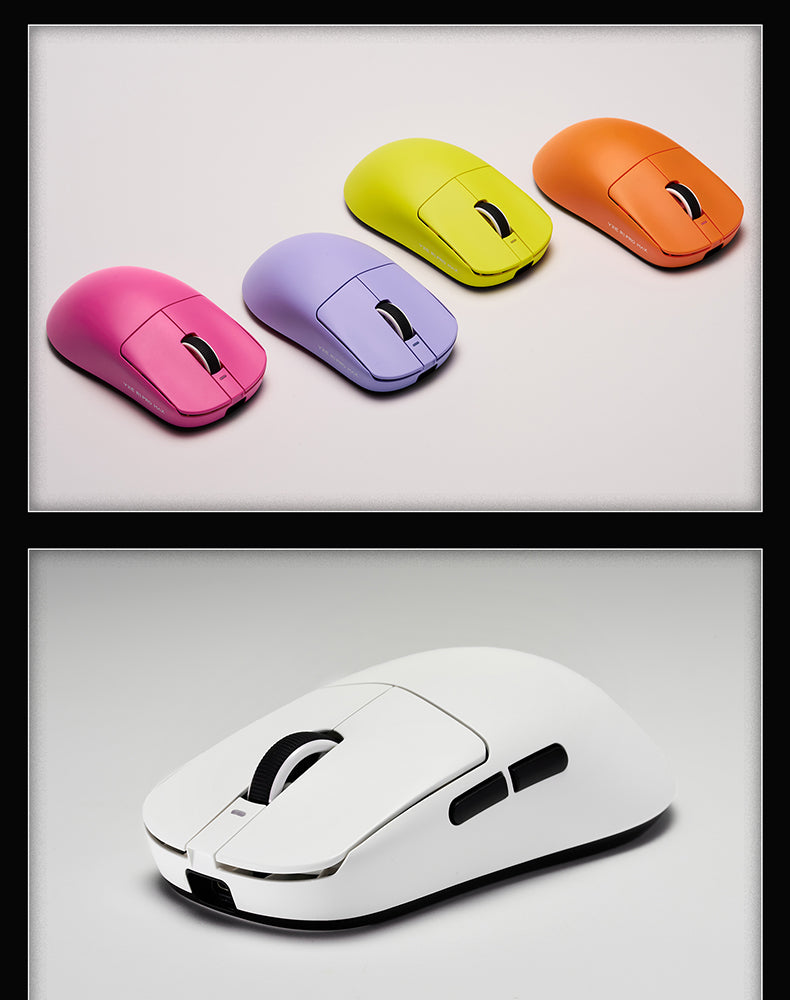Mouse gaming ergonomic wireless VXE Dragonfly R1 ușor, senzor PAW3395, trei moduri, latență redusă, pentru PC, jucători, birou, cadou